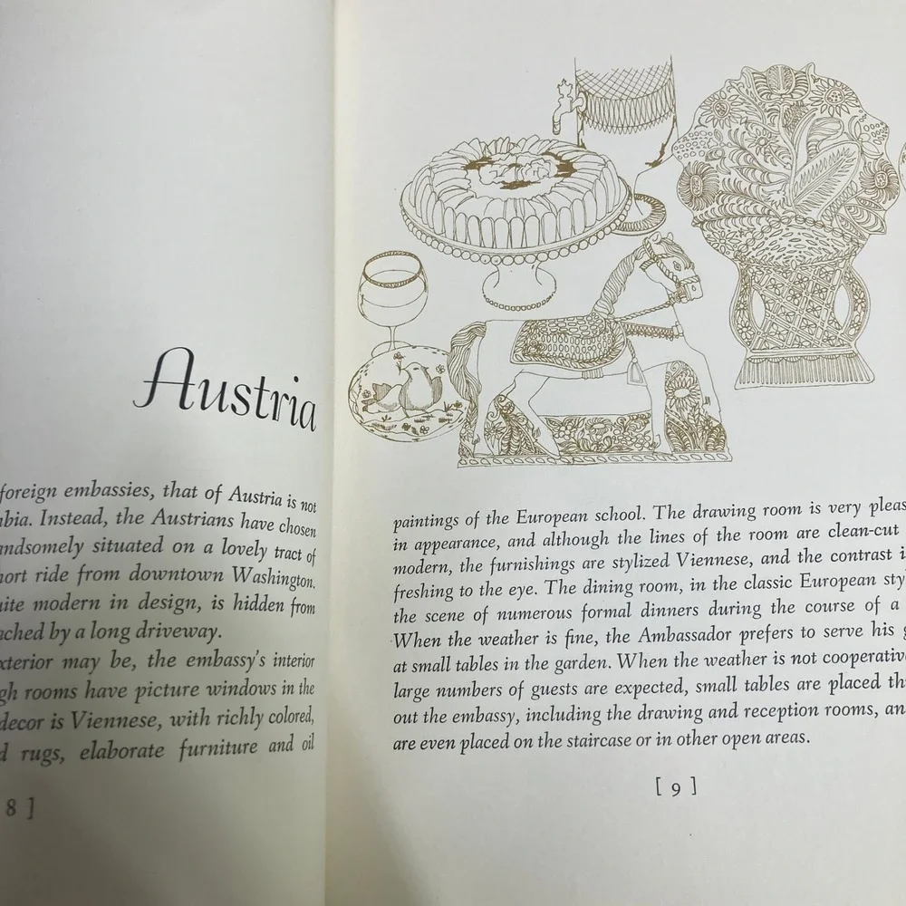 The Embassy‎ Cookbook Allison Williams 1966 First Edition Hardcover Vintage Red